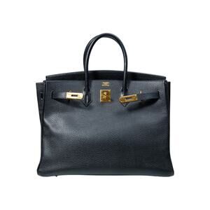 HERMES BIRKIN Ardeness Leather GHW Black Size 35